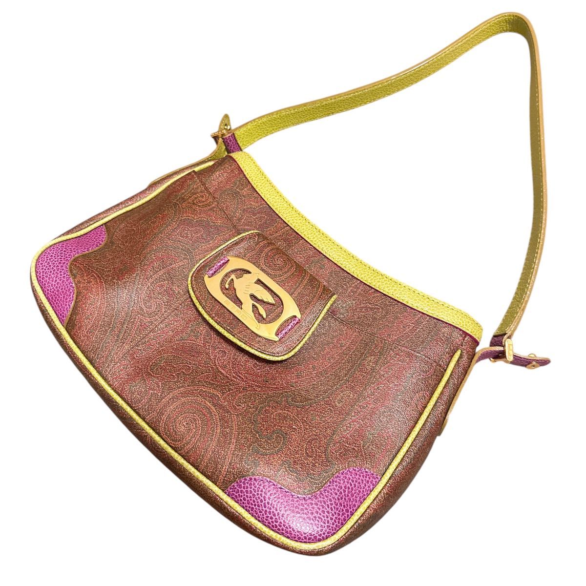 エトロ ETRO ワンショルダーバッグ ハンドバッグ レザー ペイズリー