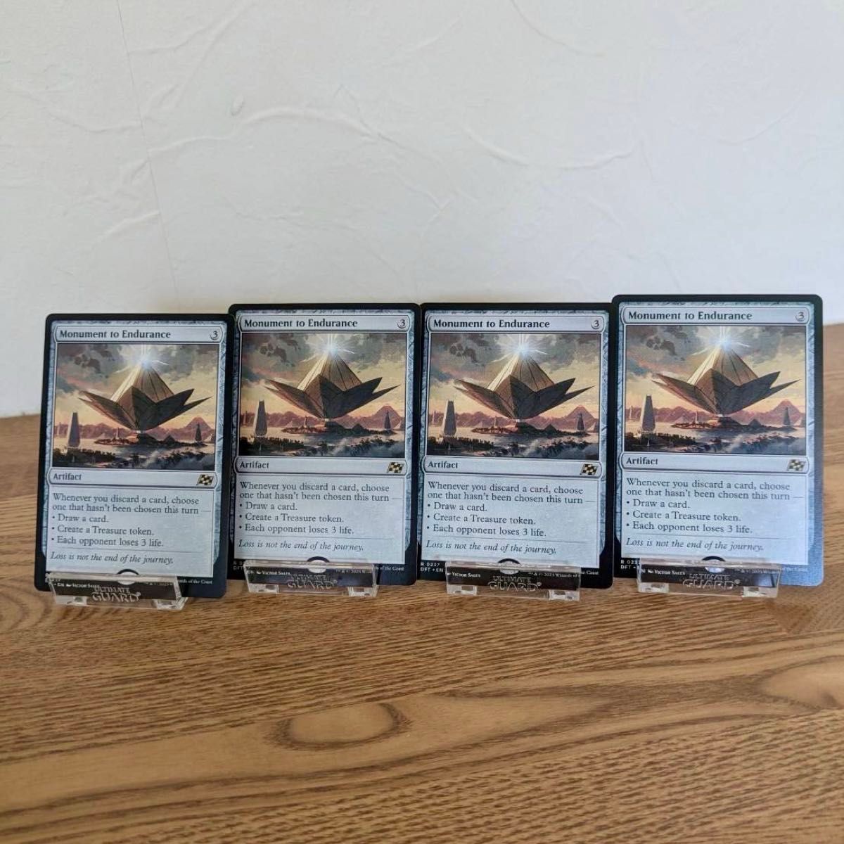 MTG 英語版 忍耐の記念碑 4枚セット 拡張アート 忍耐の記念碑 英語