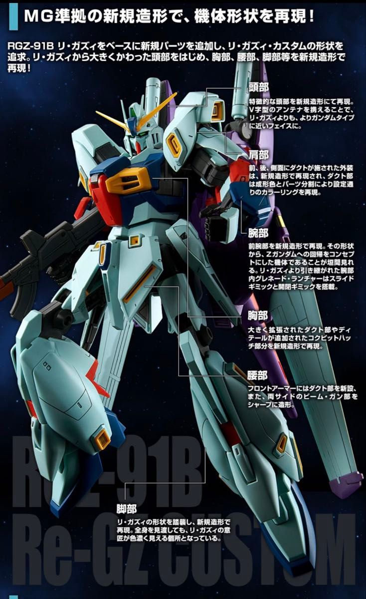 新品】MG リガズィ・カスタム 1/100 逆襲のシャア MSV 未開封 未組立