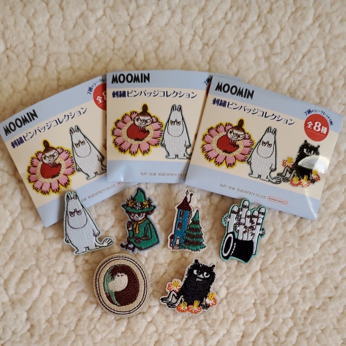 ムーミン 刺繍ピンバッジ 80周年 セット｜Yahoo!フリマ（旧PayPayフリマ）