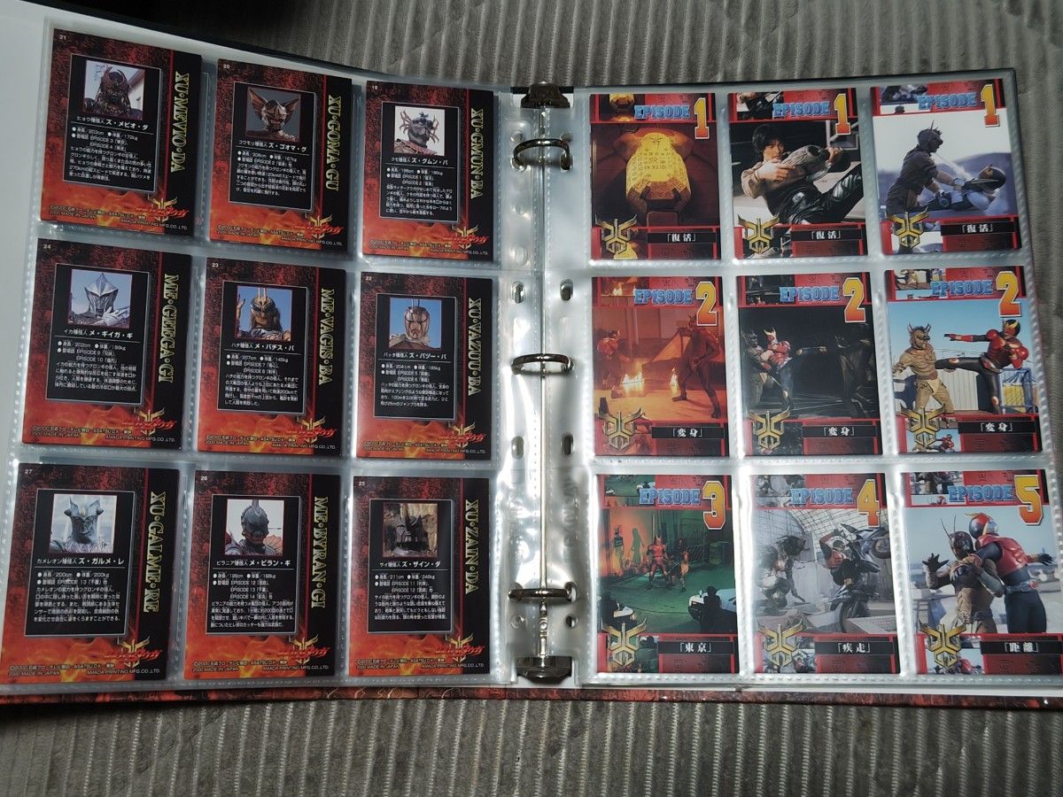 仮面ライダークウガ「トレーディングコレクション バインダー」&カード