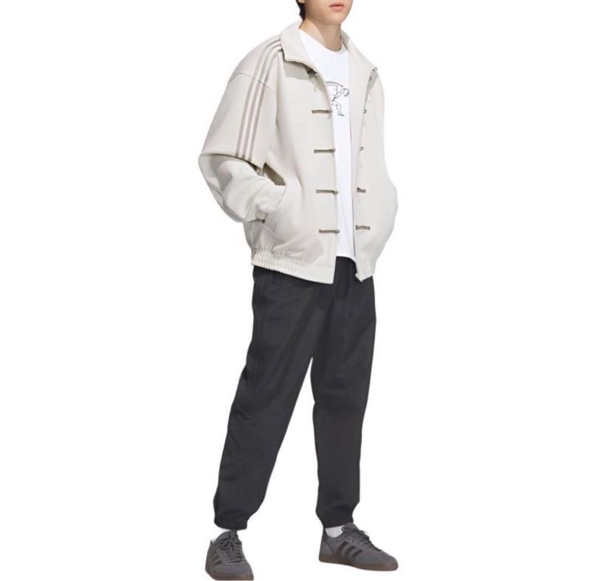 Adidas XXLサイズ 中国限定 巳年チャイナトラックジャケット ホワイト