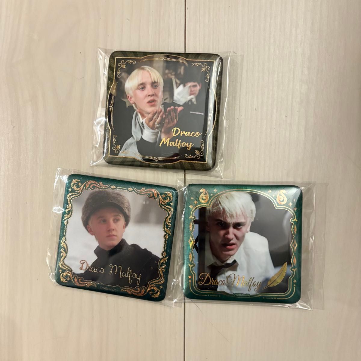 ハリーポッター ドラコ マルフォイ スクエア 缶バッジ ハリー