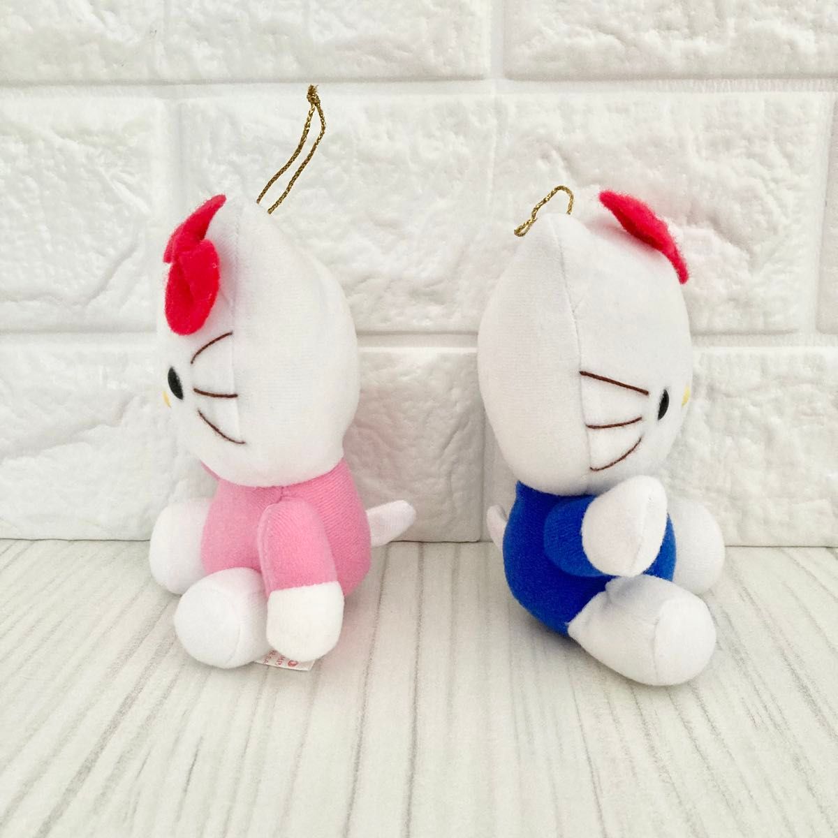 希少 1992年 当時物 レトロ ハローキティ ぬいぐるみ マスコット 2点