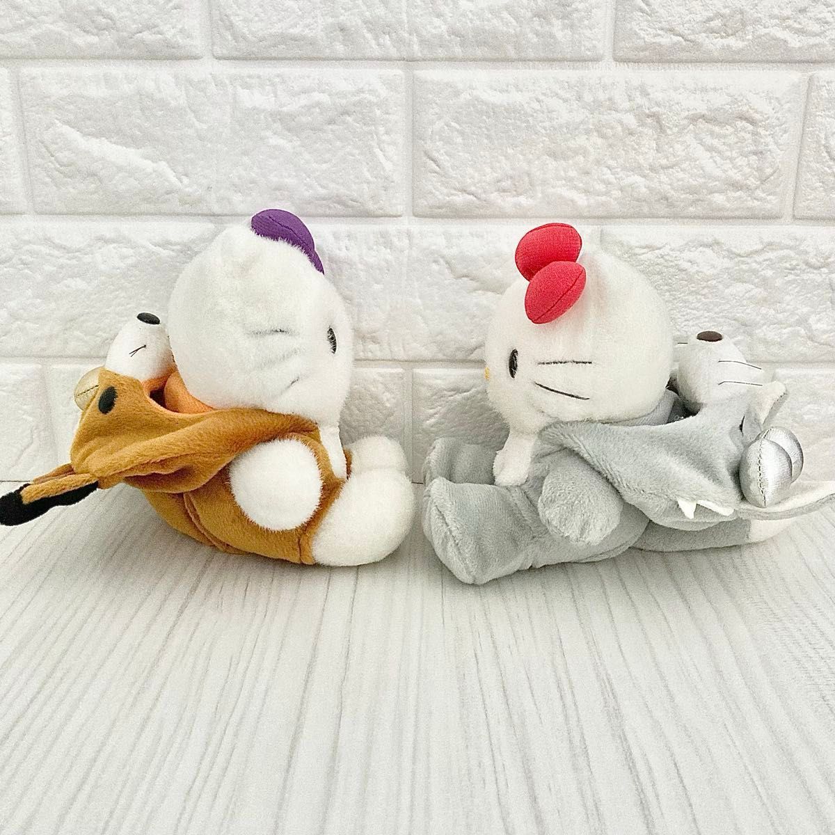 美品 レトロ ハローキティ 動物 アニマルシリーズ キツネ 金 銀 激レア