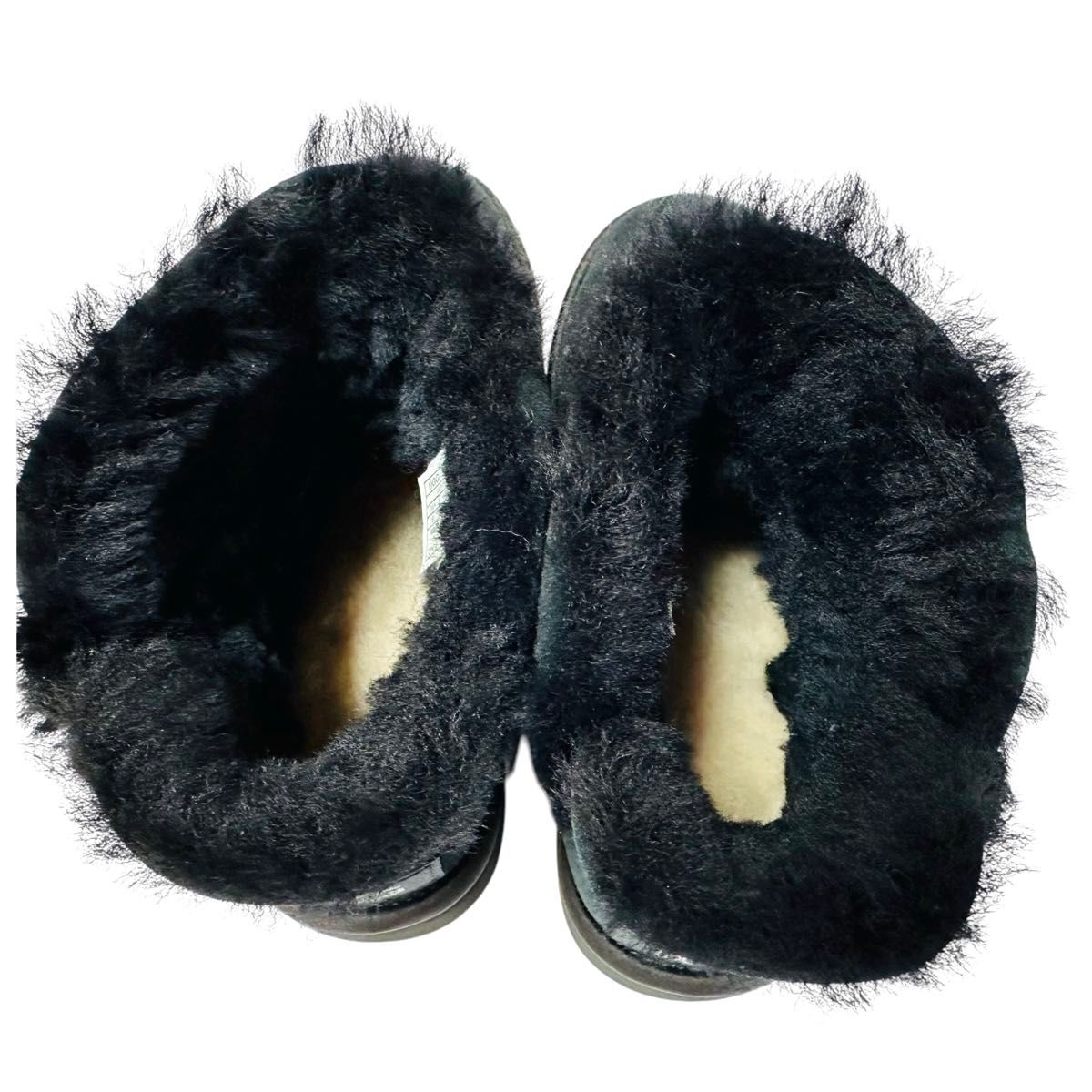 極美品 アグ 23㎝ ムートン ブーツ ショート スタッズ ラインストーン