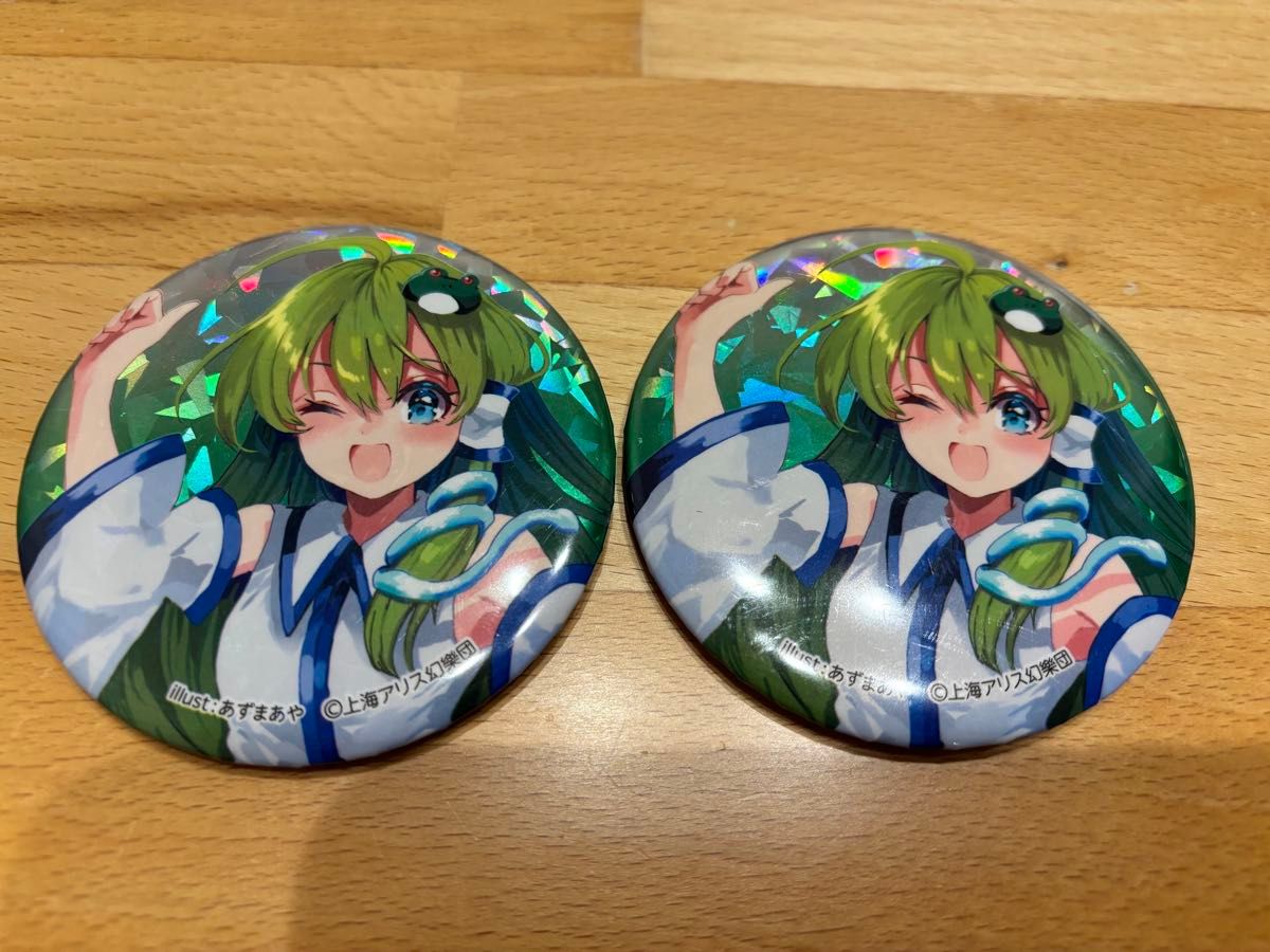 東方Project BIGホログラム缶バッジ 東風谷早苗 ダイソー｜Yahoo