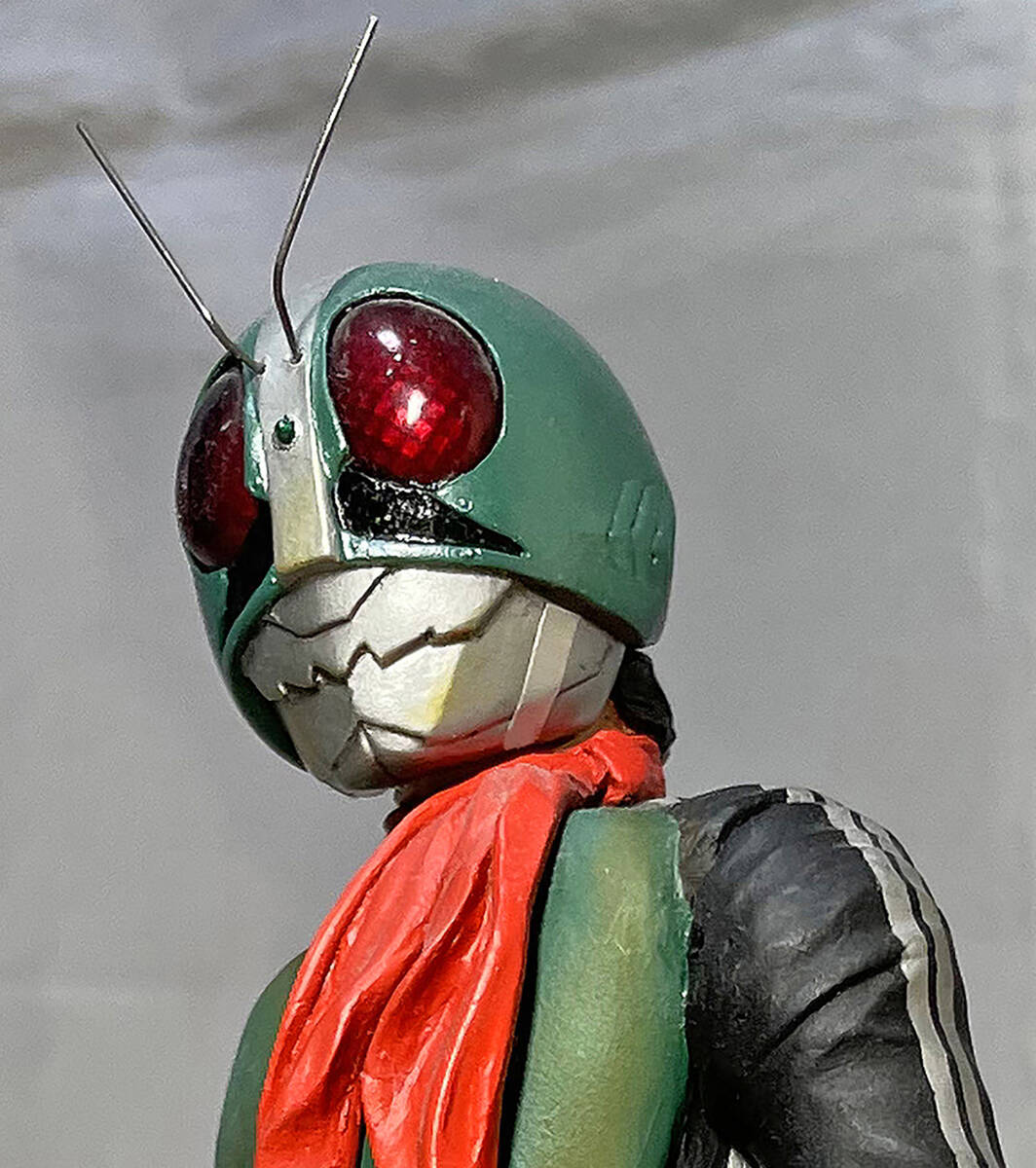 Yahoo!オークション - 仮面ライダー新1号 1/8 改造完成品 海洋堂（ 検