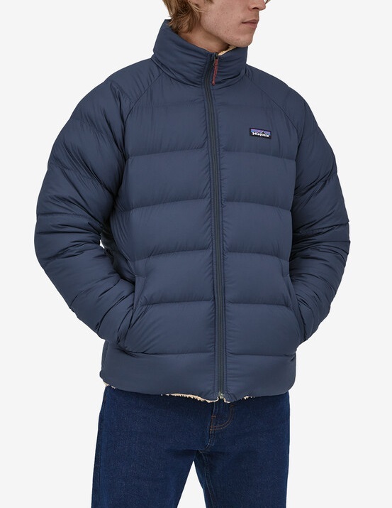 新品 パタゴニア メンズ リバーシブル サイレント ダウンジャケット