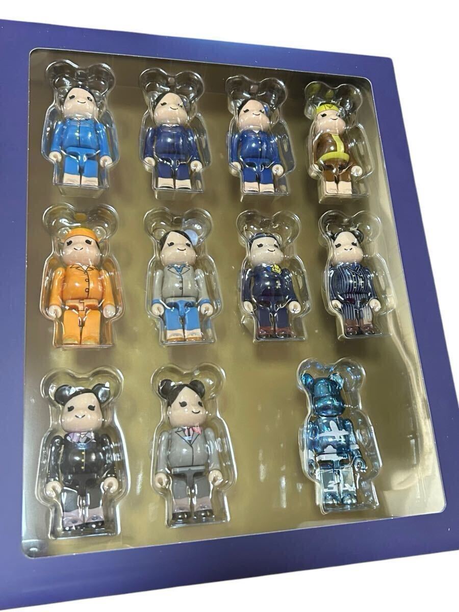 BE@RBRICK for ANA創立70周年記念歴代制服コレクション 100%