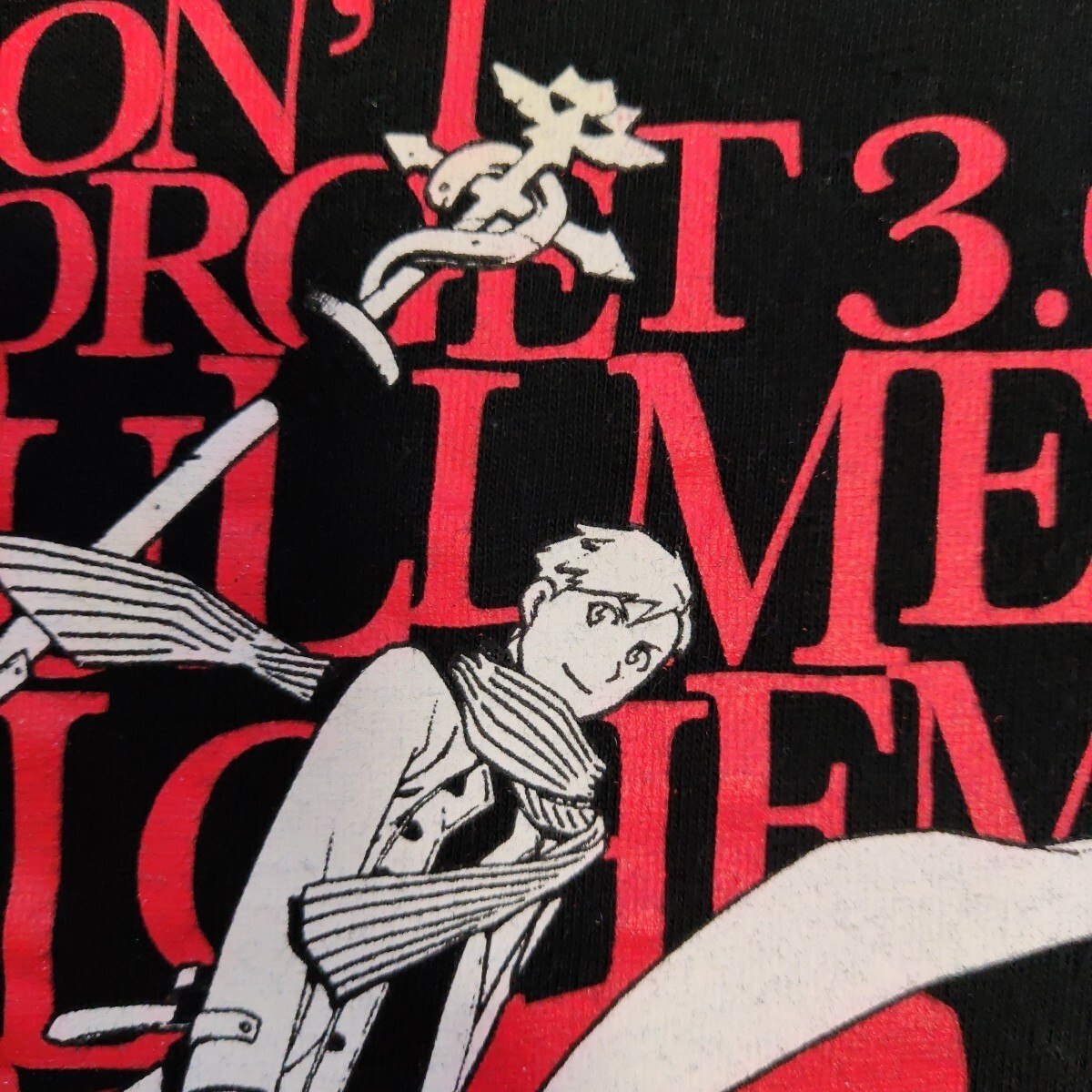 鋼の錬金術師 ハガレン 漫画 Tシャツ 黒 ブラック XL ユーロ プロモ