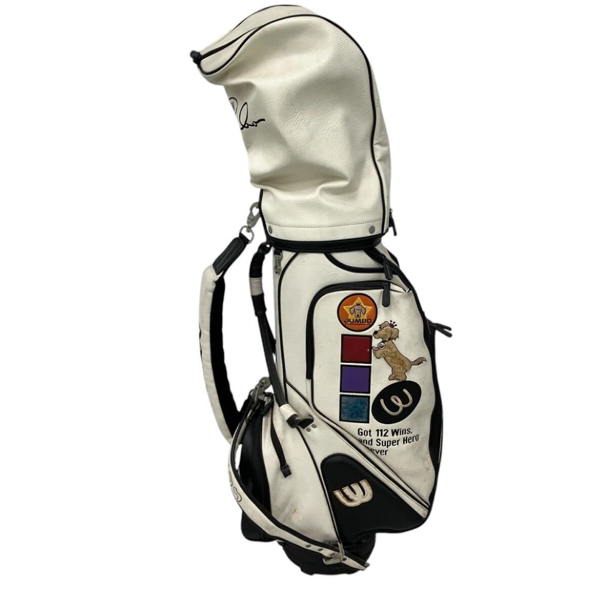激レア ジャンボ尾崎112勝記念限定キャディバッグ ミエコウエサコ M U