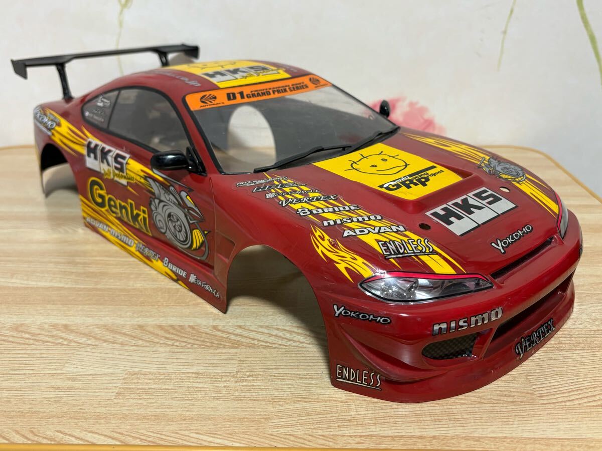 送料無料 1/10 ヨコモ HKS ハイパーシルビア S15 LED付きラジコン