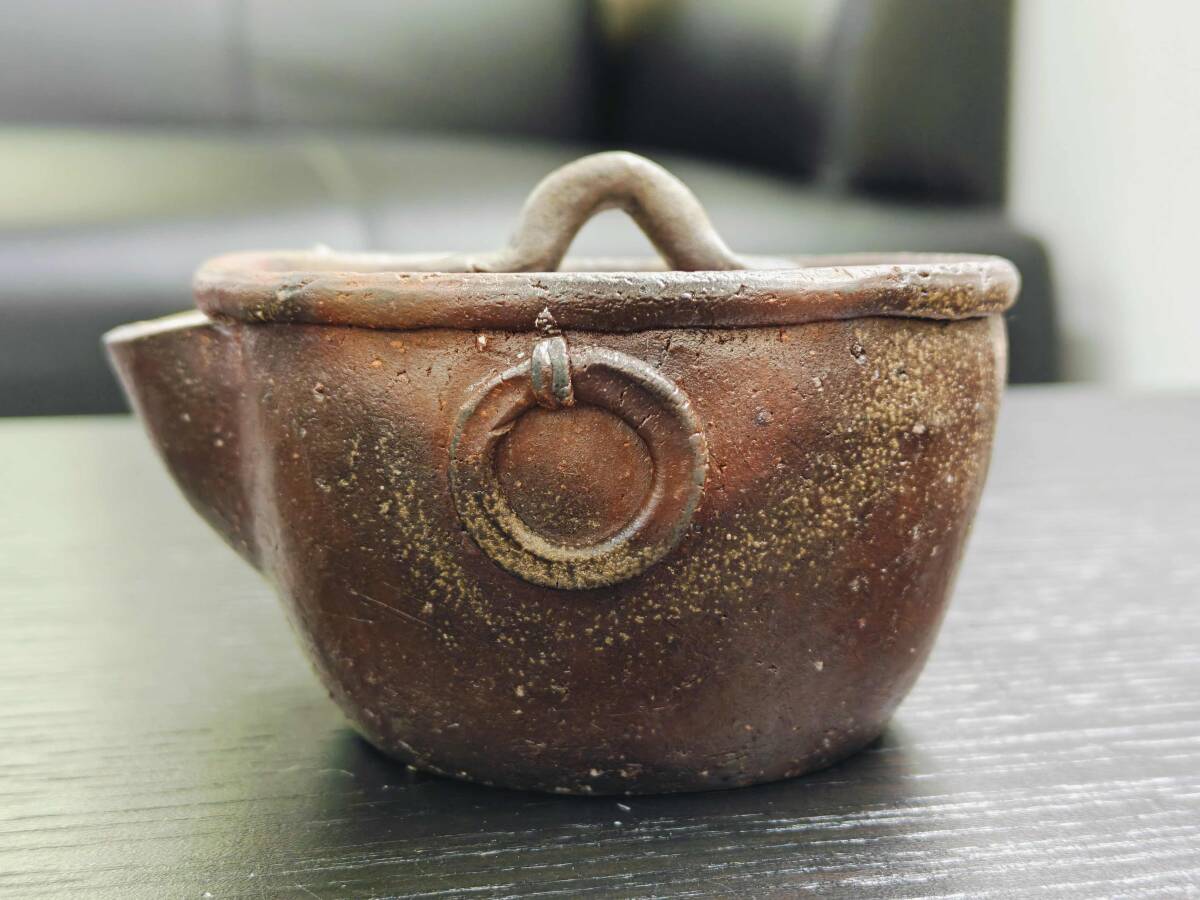 備前焼 宝瓶 急須 煎茶道具 茶器 備前焼 宝瓶 煎茶道具 急須 茶道具 在銘