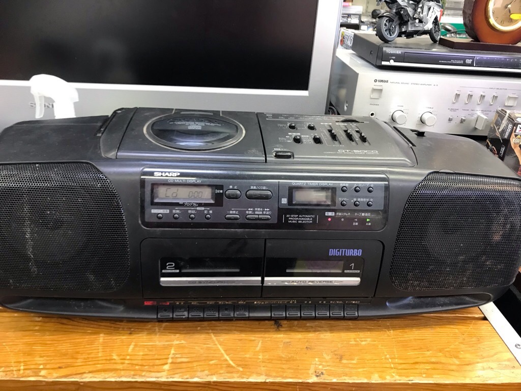 Yahoo!オークション - SHARP CD Wラジカセ QT-50CD ジャンク品 保存品