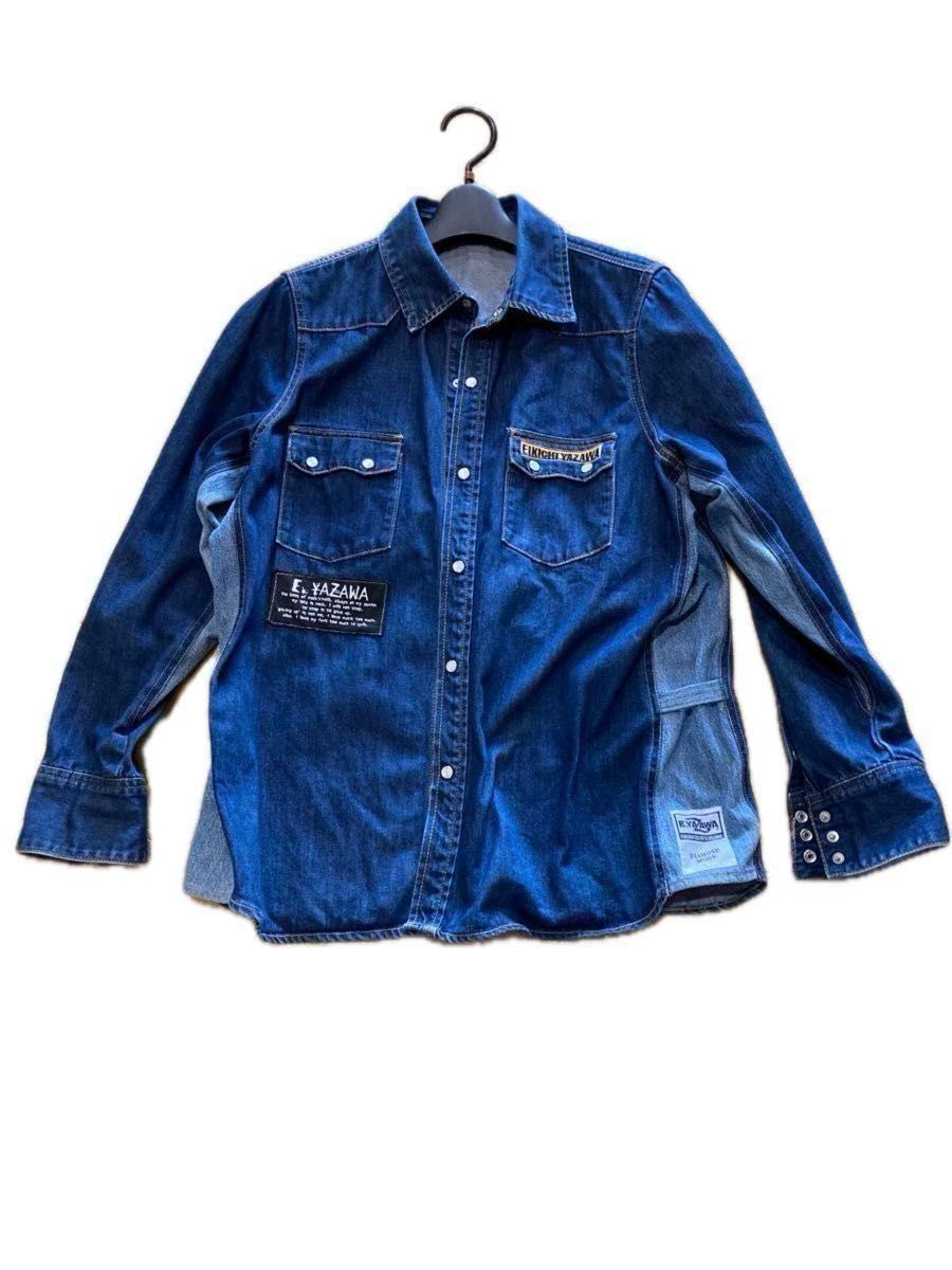 矢沢永吉 デニムウェスタンシャツ カスタム ワンオフ 古着 経年劣化 1