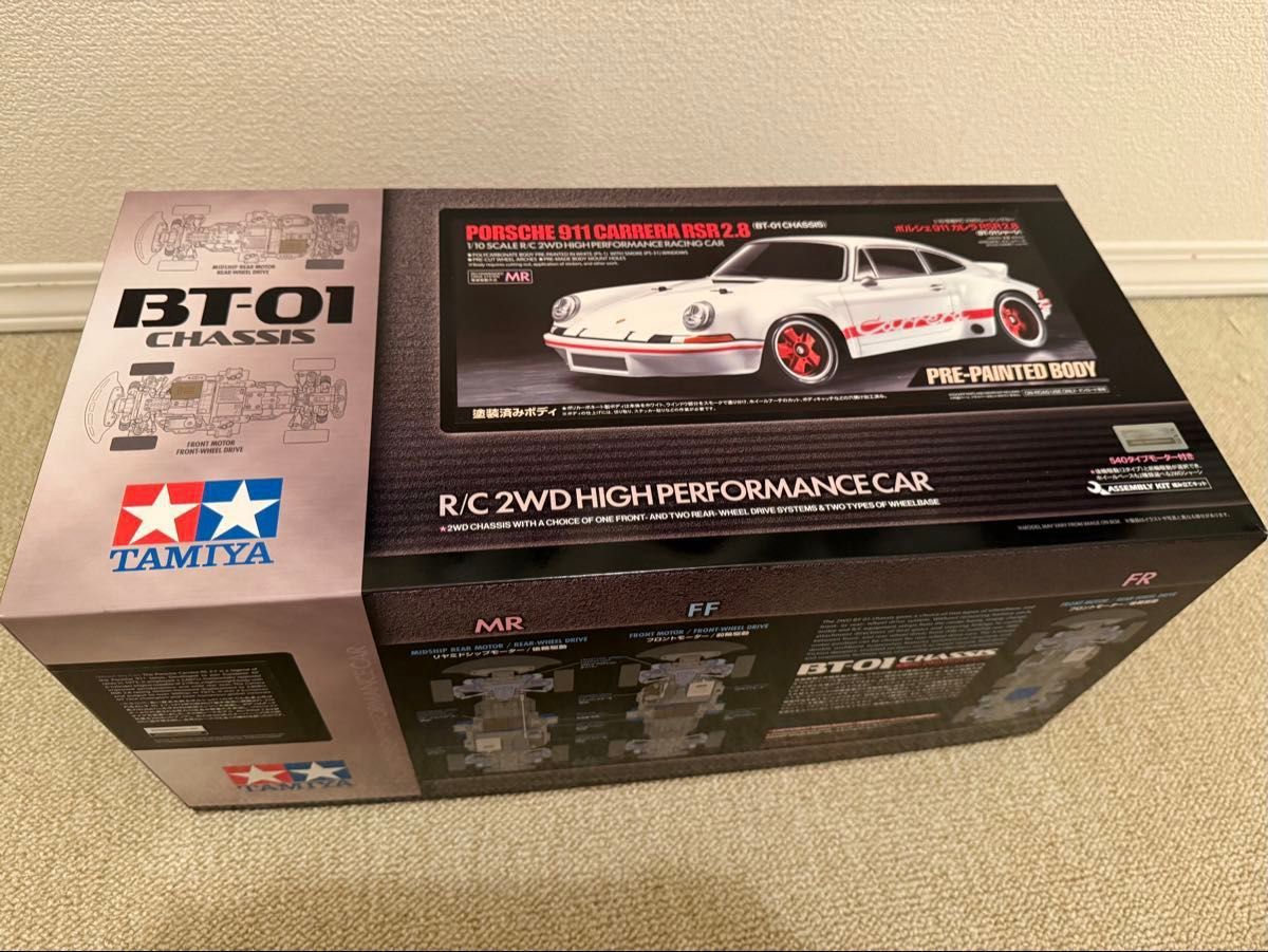 ボディーステッカー貼り付けホイール塗装済みタミヤ 1/10 RC ポルシェ