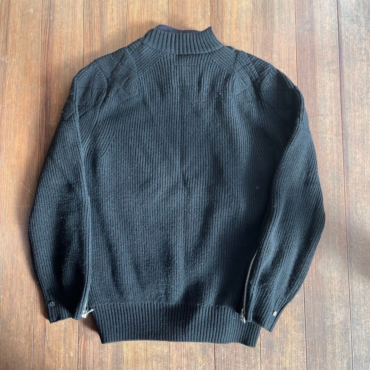 美品】sacai サカイ 20AW WOOL KNIT BLOUSON ウールニットブルゾン 20