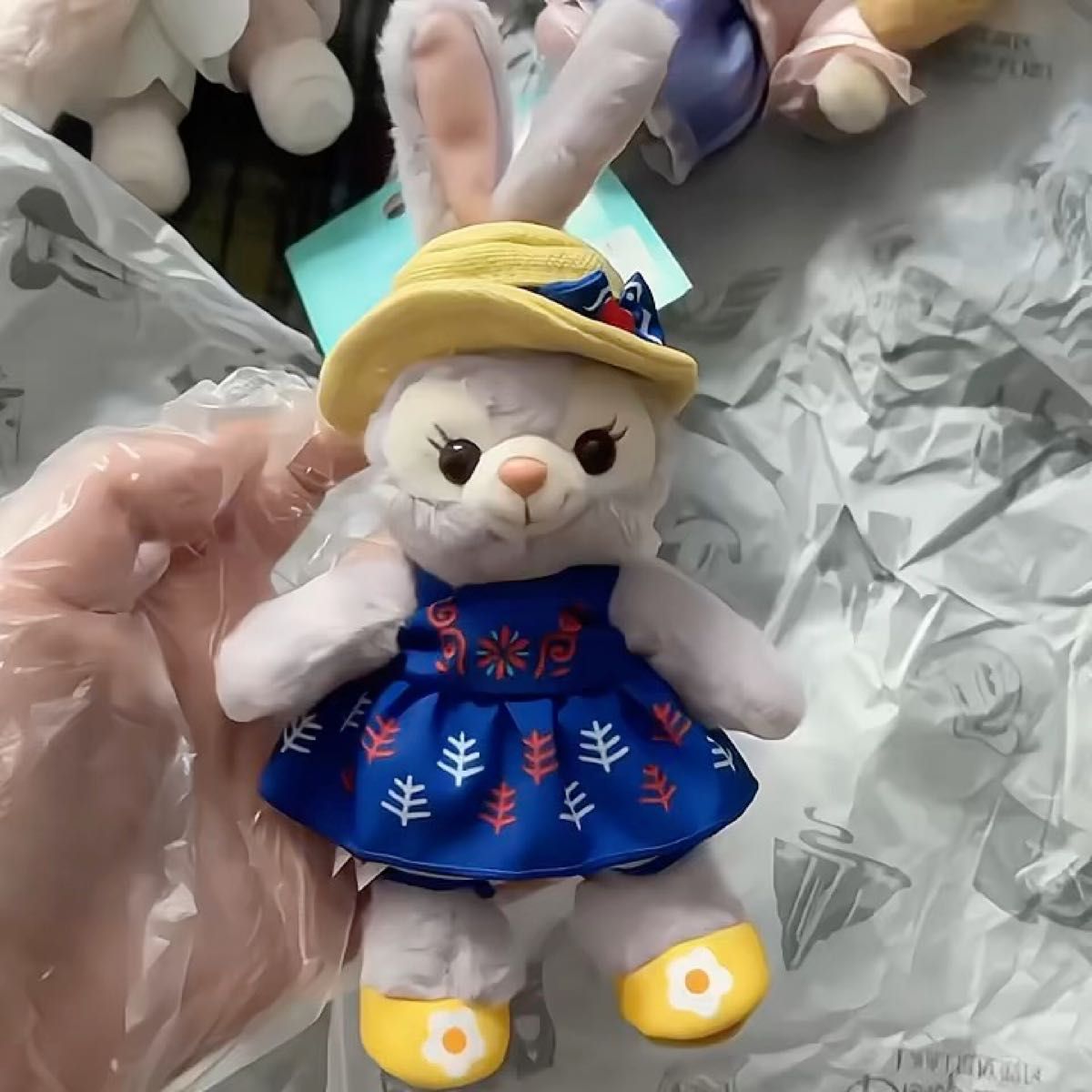 現地購入 正規品】ダッフィー 誕生日 バースデー 肩のせぬいぐるみ