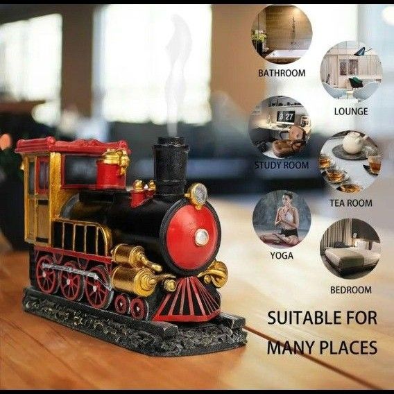 機関車 香炉 おしゃれ お香立て インセンスホルダー コーン香 お香