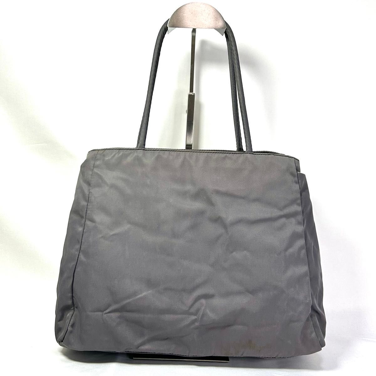 人気】 PRADA TESSUTO プラダ テスート ナイロン トートバッグ 三角