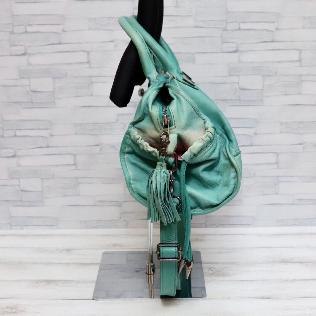 DIESEL ディーゼル ショルダーバッグ エメラルドグリーン レディース