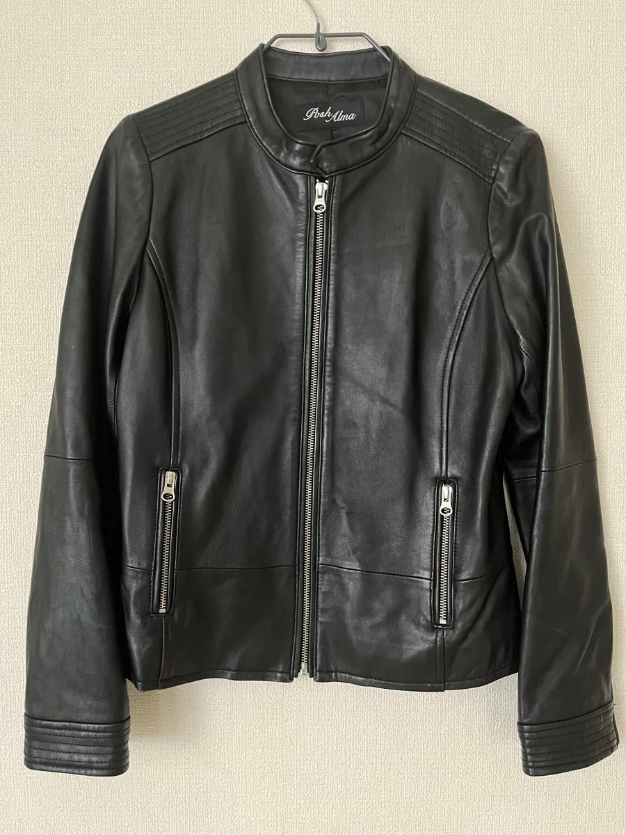 Posh Alma ポッシュアロマ ラムレザーライダースジャケット 革ジャン