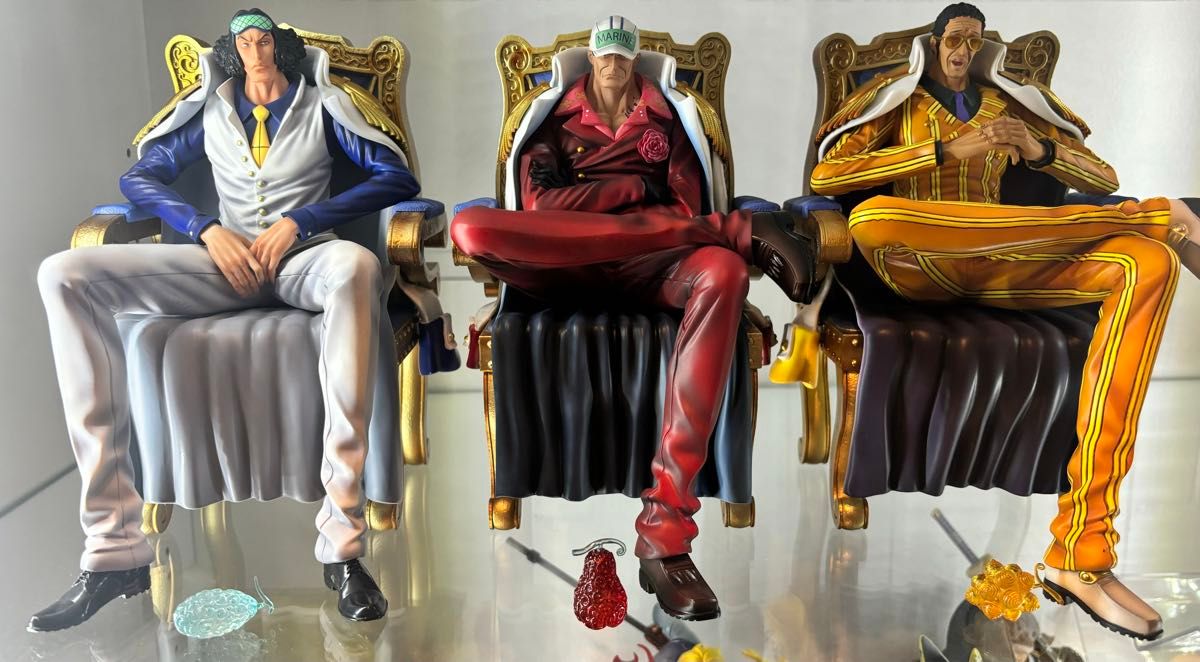 海軍三大将 海外限定 ガレージキット フィギュア 赤犬 黄猿 クザン