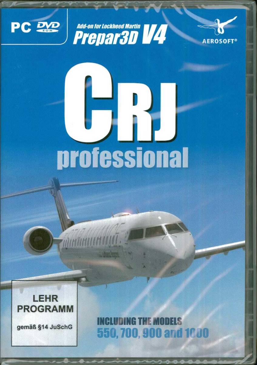 新品 CRJ professional(P3D V4.5+) ボンバルディア アドオンソフト