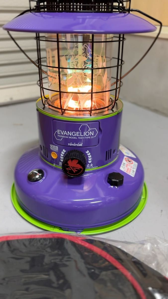 TOYOTOMI トヨトミ エヴァンゲリオンコラボ 初号機モデル 石油ストーブ