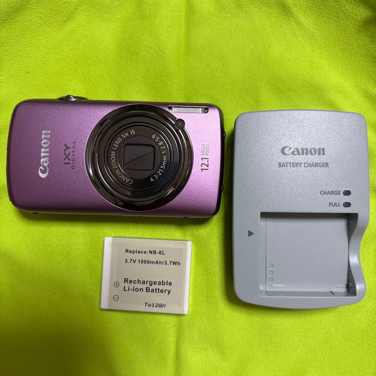 Canon IXY DIGITAL 930IS パープルデジカメ 充電器 バッテリーセット