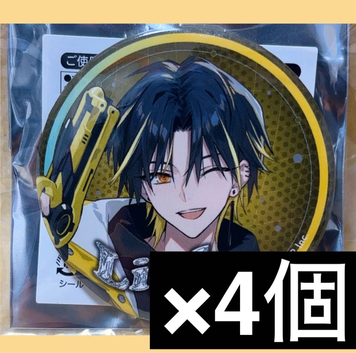 めておら Meteorites スターターグッズ 缶バッジ 等身 明雷らいと 4個