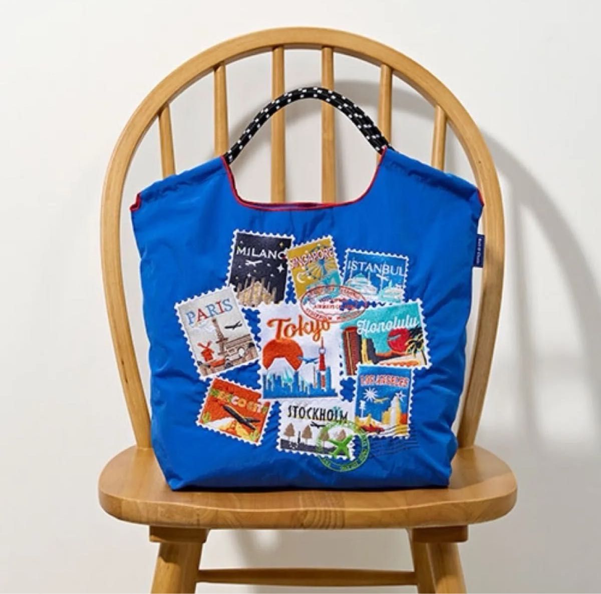 ANAオリジナル BALL & CHAIN for ANA パッカブルエコバッグ ブルー