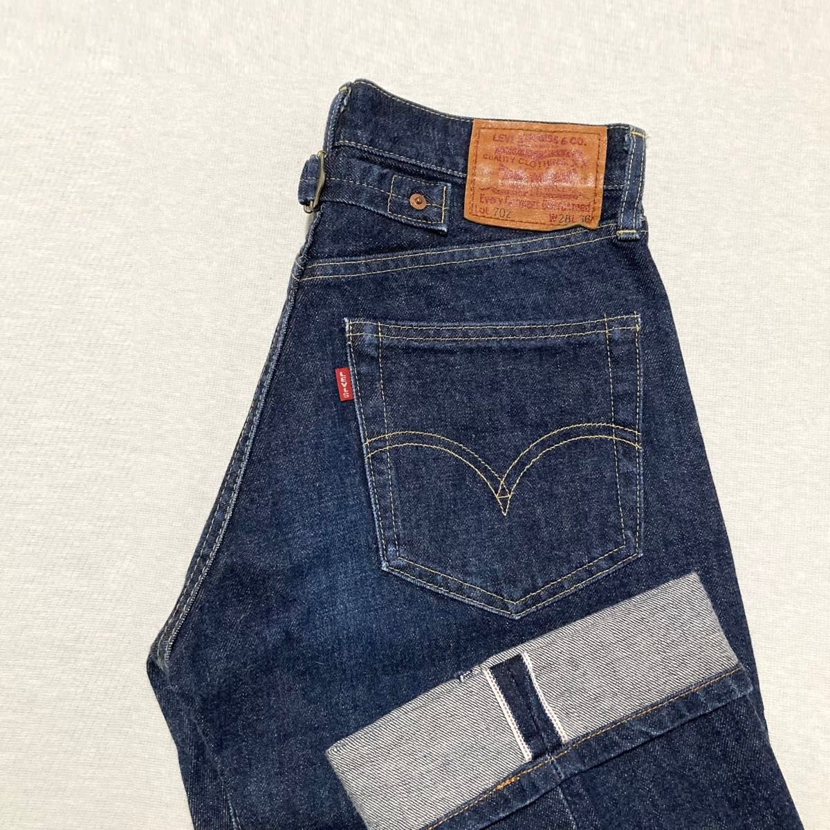 美品 日本製 赤耳 97年 Levi's 702XX W28 140周年記念 復刻 levis bigE