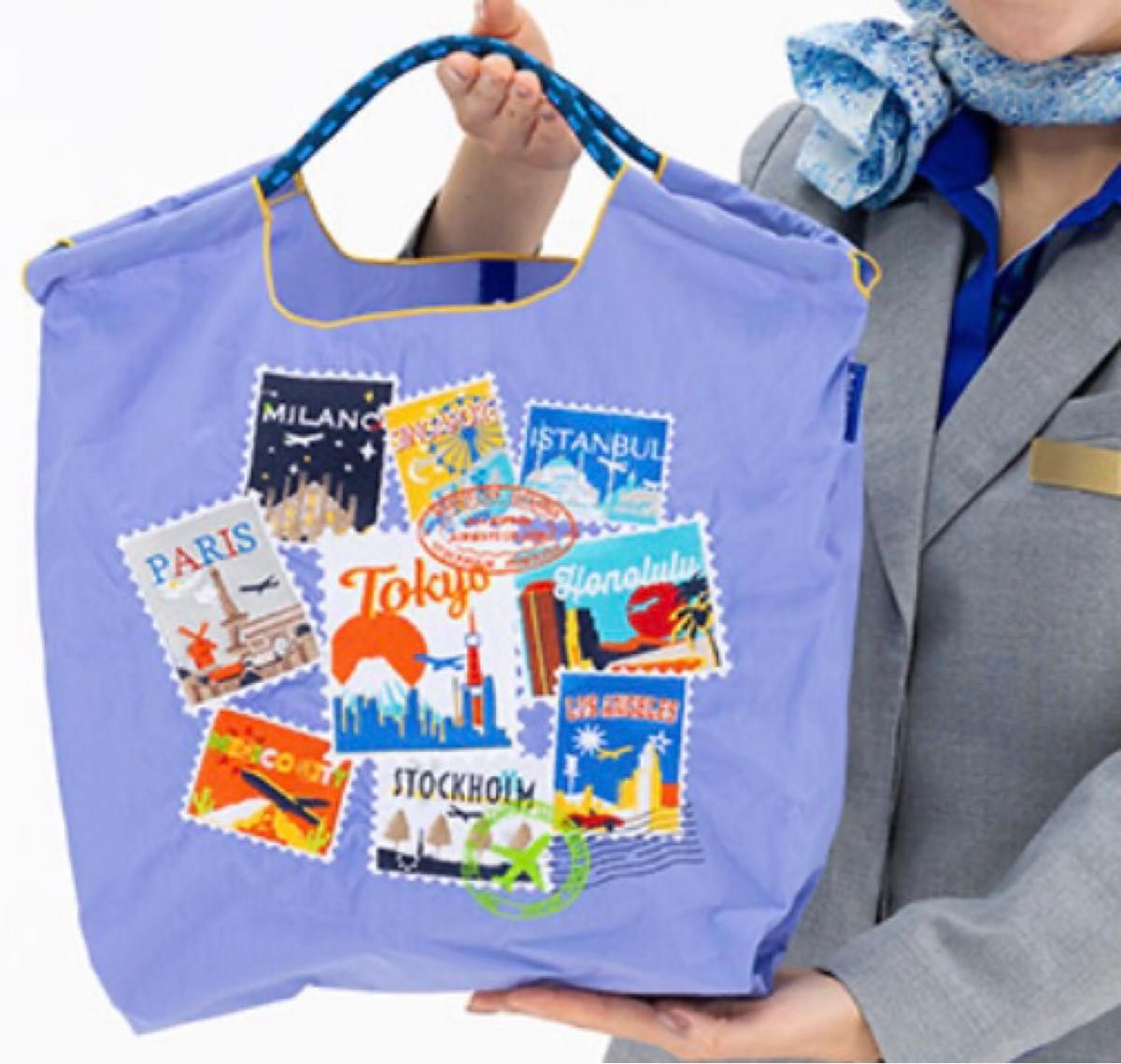 ANA オリジナル ポールアンドチェーン 限定 エコバッグ M ラベンダー