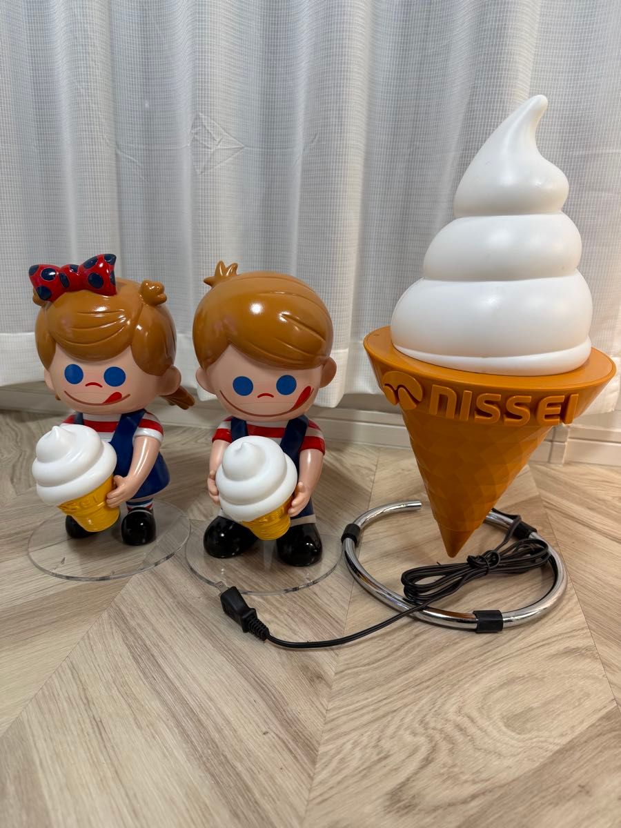 非売品 NISSEI ニッセイ ソフトクリーム ランプ ニックン セイチャン