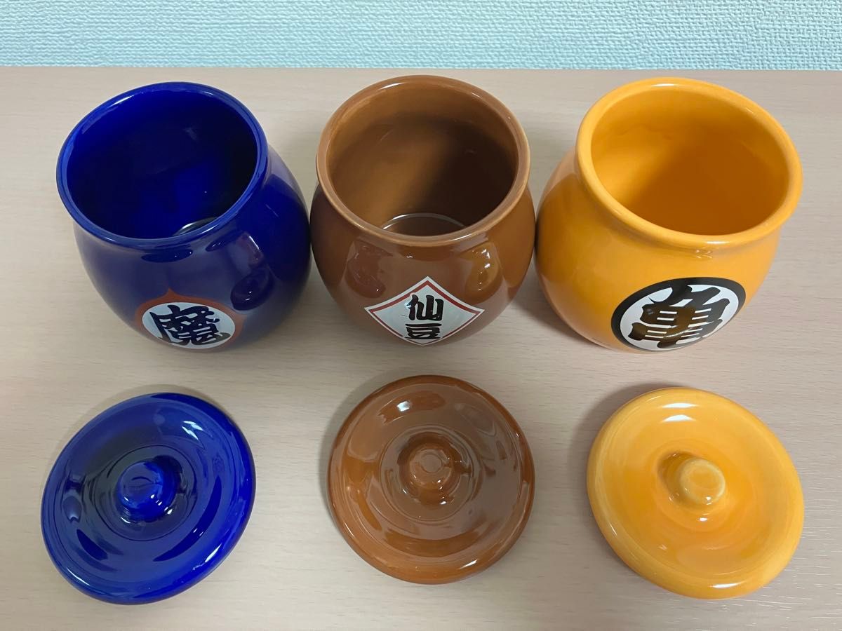 ドラゴンボール一番くじ超神水 急須セット 仙豆壺型湯のみ 3種セット