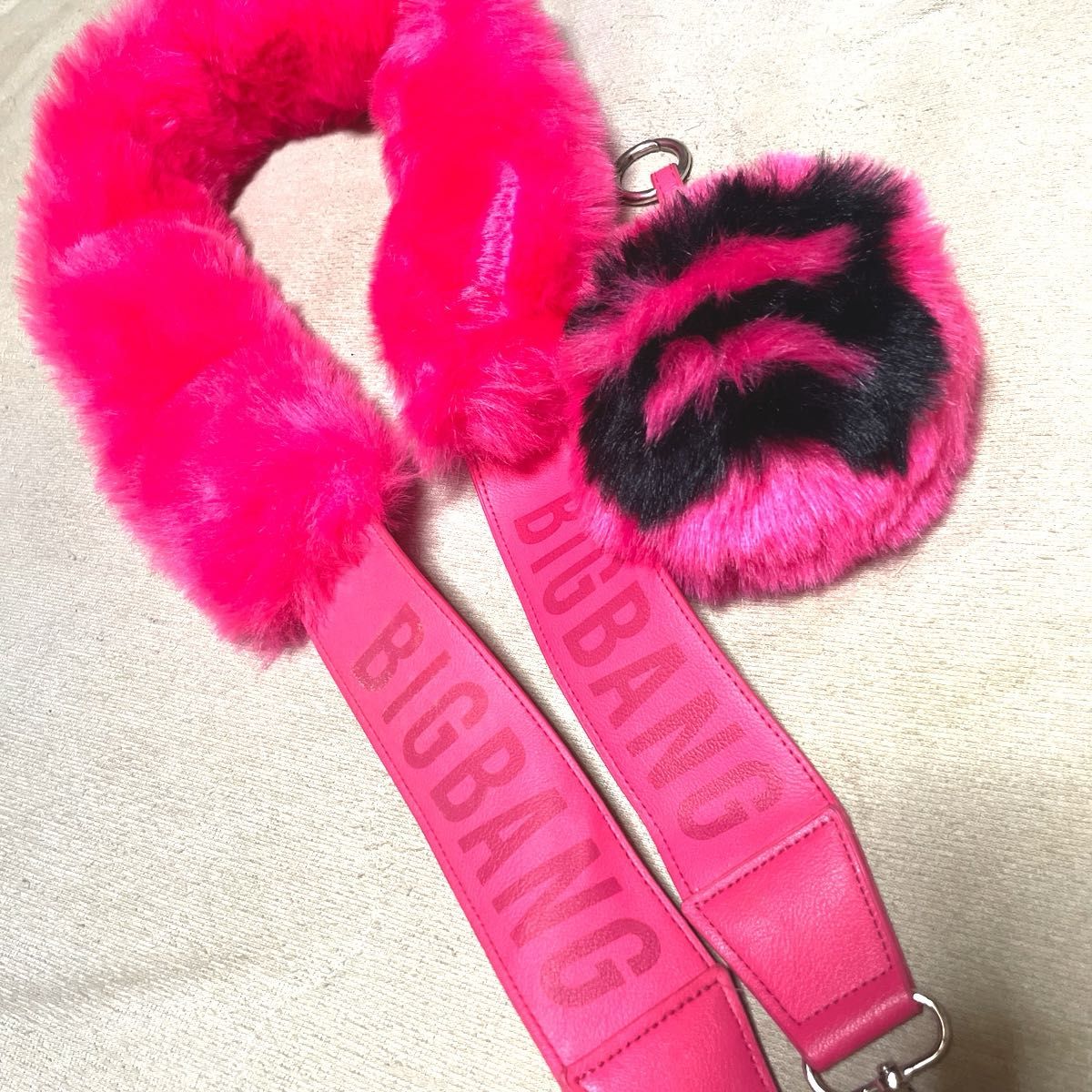 BIGBANG グッズ GD ジヨン グッズ ファー チャーム ストラップ
