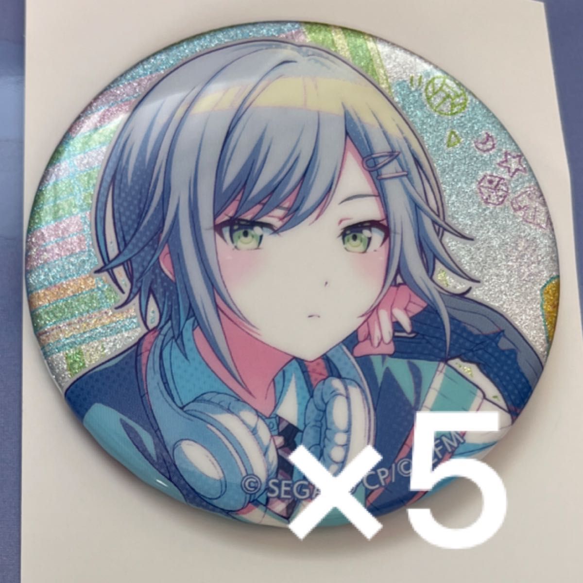 日野森志歩 缶バッジ プロセカ プロジェクトセカイ 36C グリッター缶