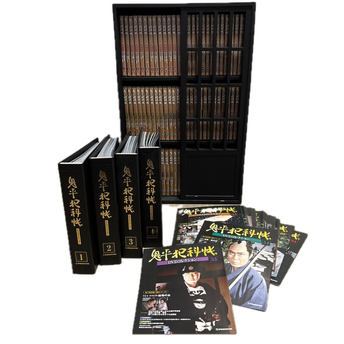 鬼平犯科帳 DVDコレクション 全81巻+バインダー+収納棚｜Yahoo!フリマ