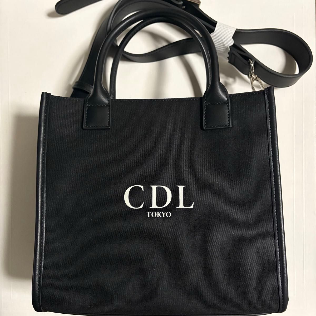 CDL TOKYO CDL CANVAS TOTE BAG / SMALL BLACK キャンバストートバッグ