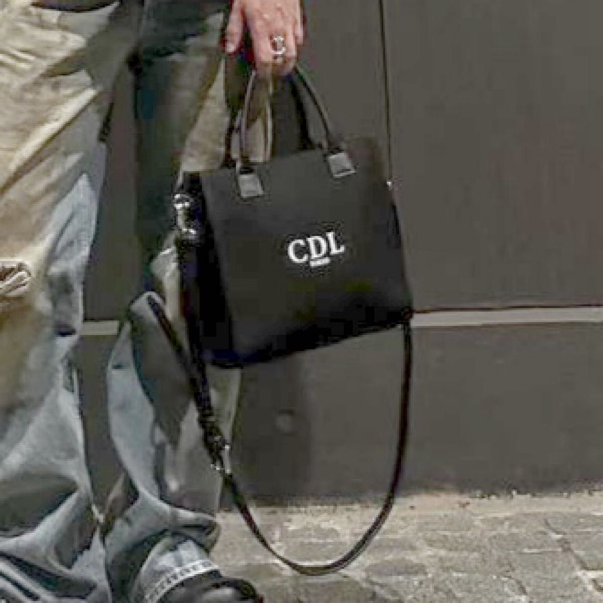 CDL TOKYO CDL CANVAS TOTE BAG / SMALL BLACK キャンバストートバッグ