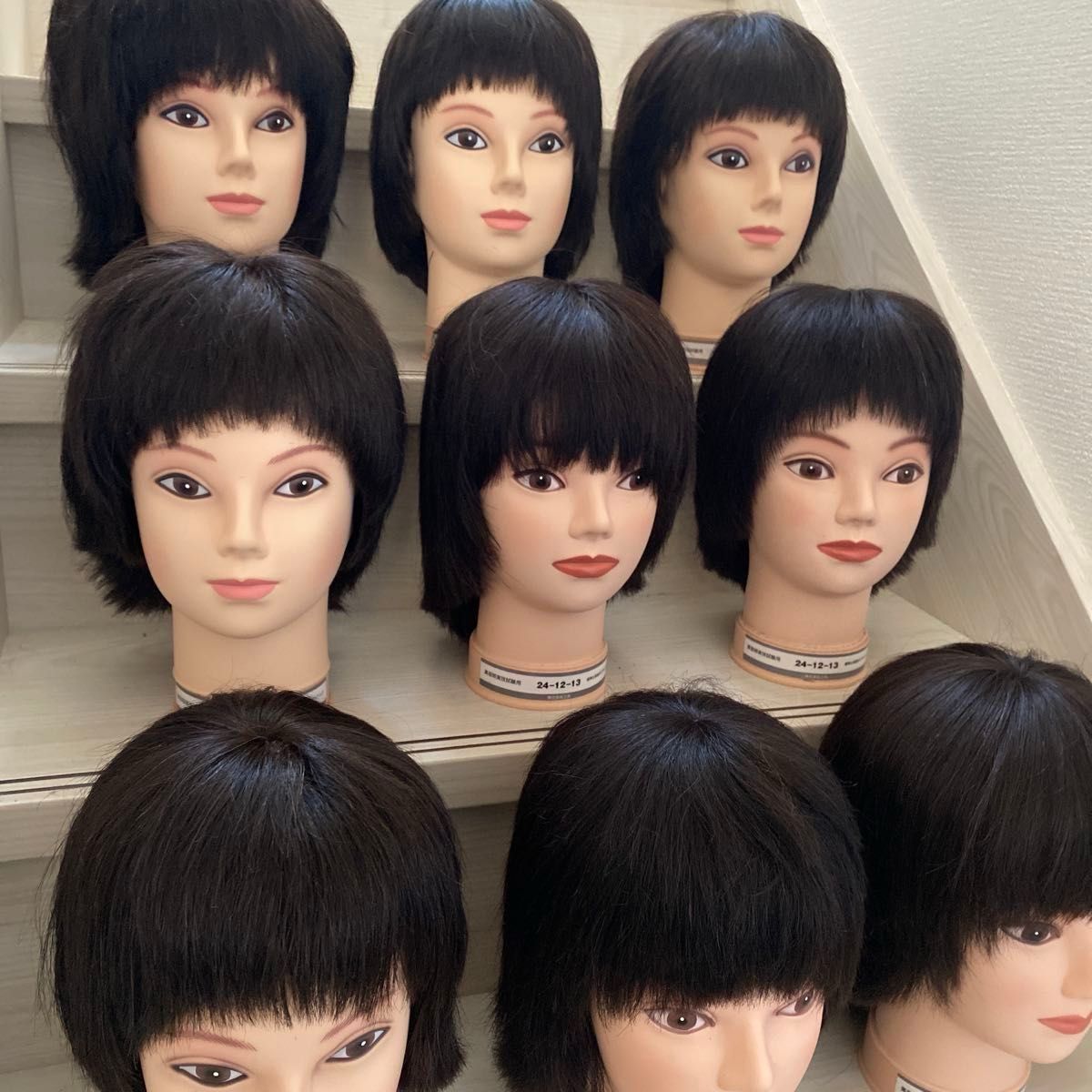 美容師国家試験用カットウィッグ 新品3点セット 美容師国家試験用