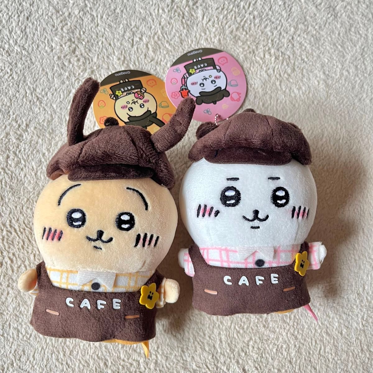ちいかわ カフェの店員さんマスコット 3点セット ちいかわ、ハチワレ