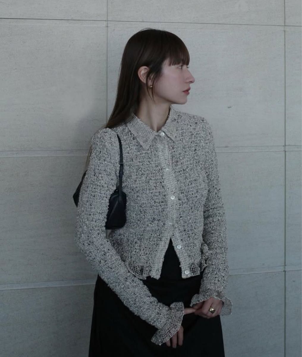 新品タグ付完売品CLANE MIX MESH GATHER SHIRTアイボリー｜Yahoo