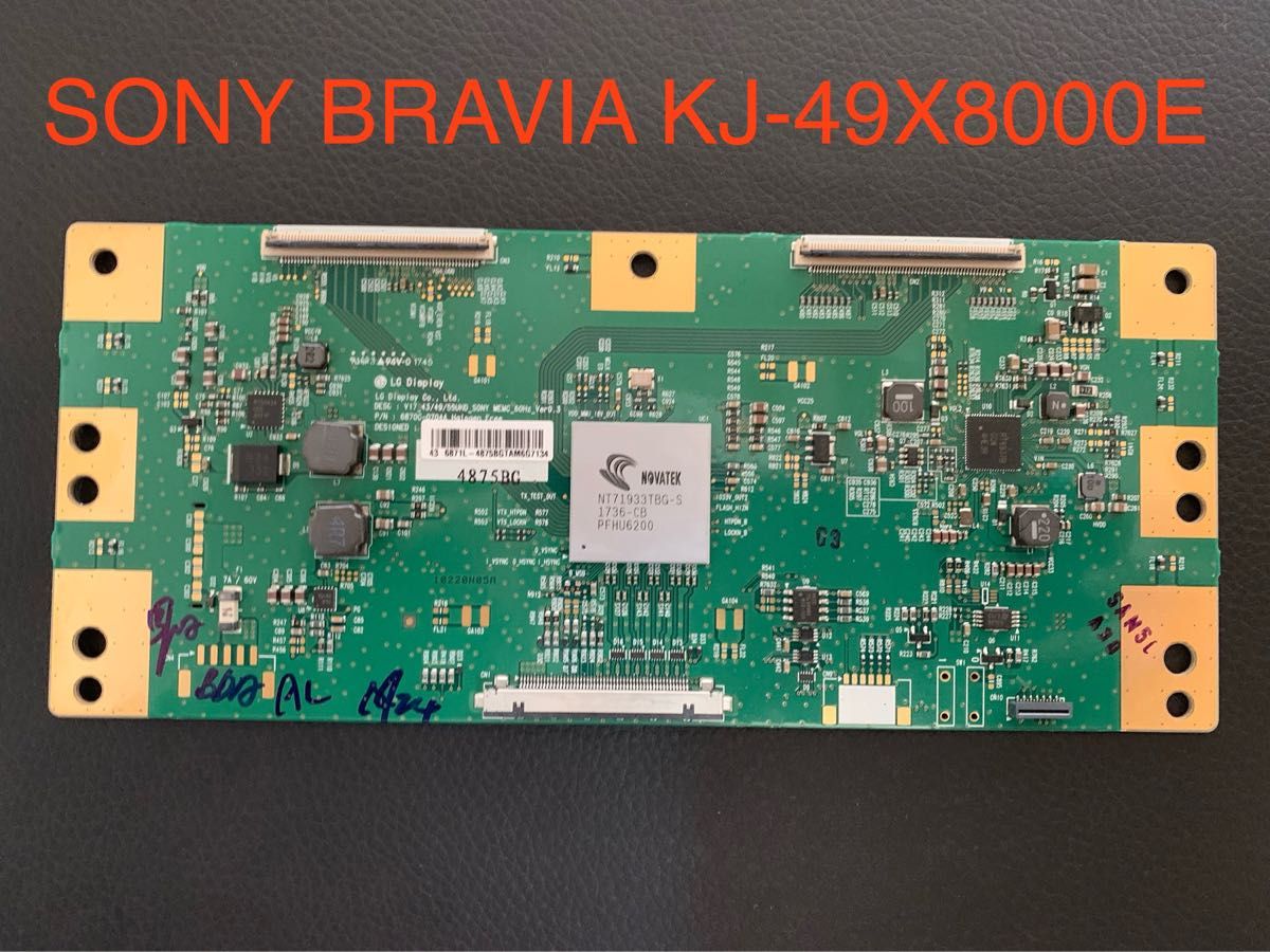 SONY ソニー BRAVIA KJ-49X8000E T-CON基板 修理・交換パーツ｜Yahoo