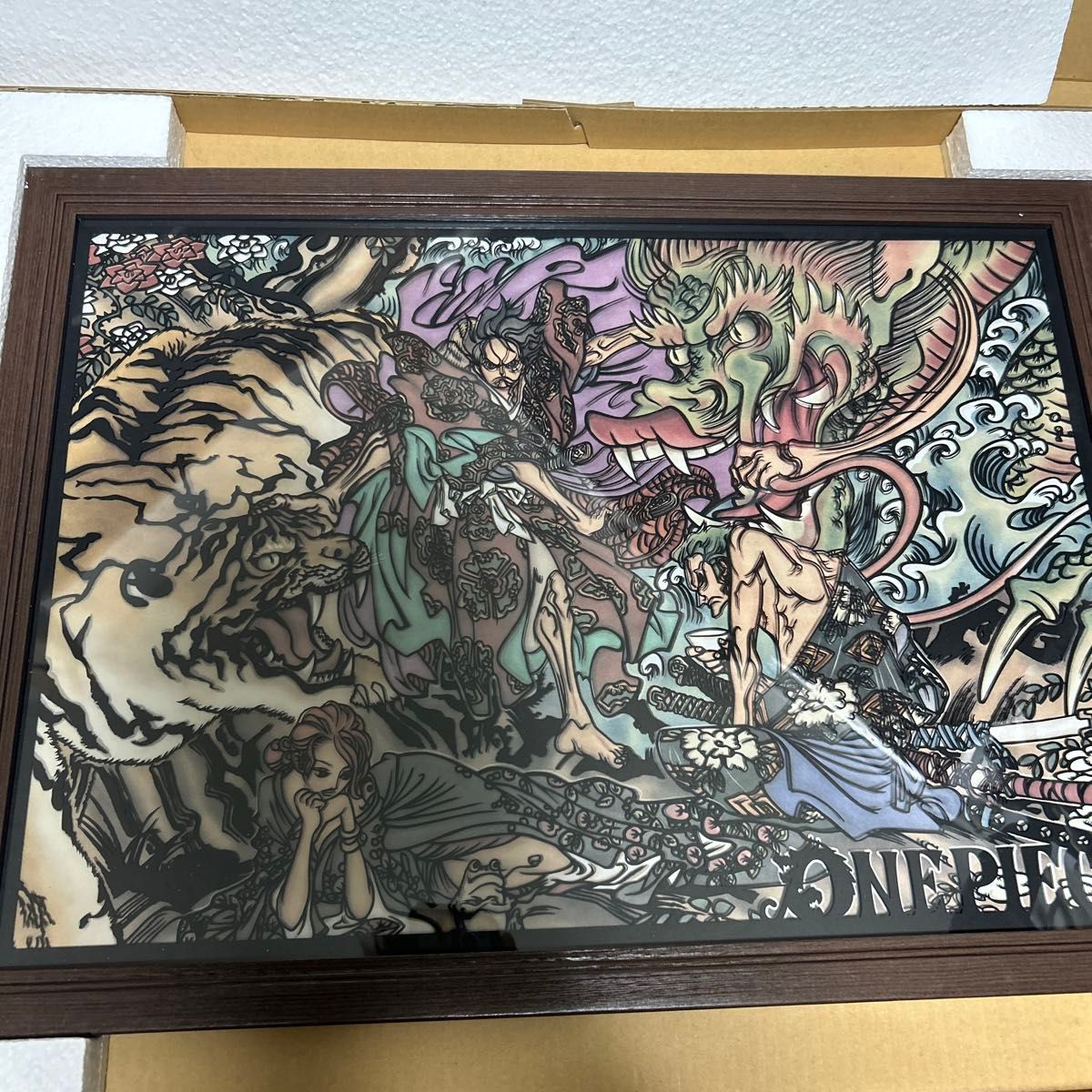 ONE PIECE 高級複製原画 ワノ国風 切り絵 No 83 ヤミ 闇｜Yahoo!フリマ