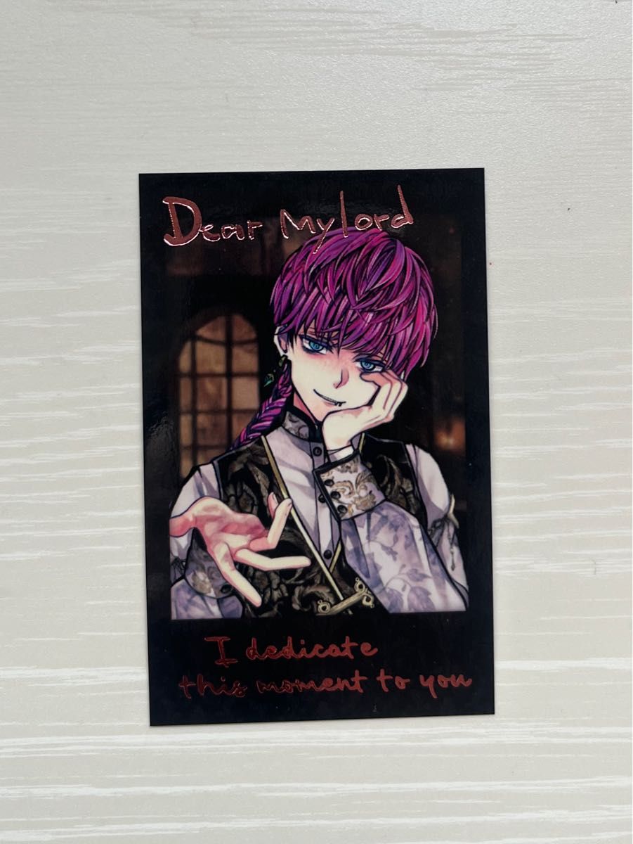 あくねこ バレンタインチェキ風カード 悪魔執事と黒い猫｜Yahoo!フリマ