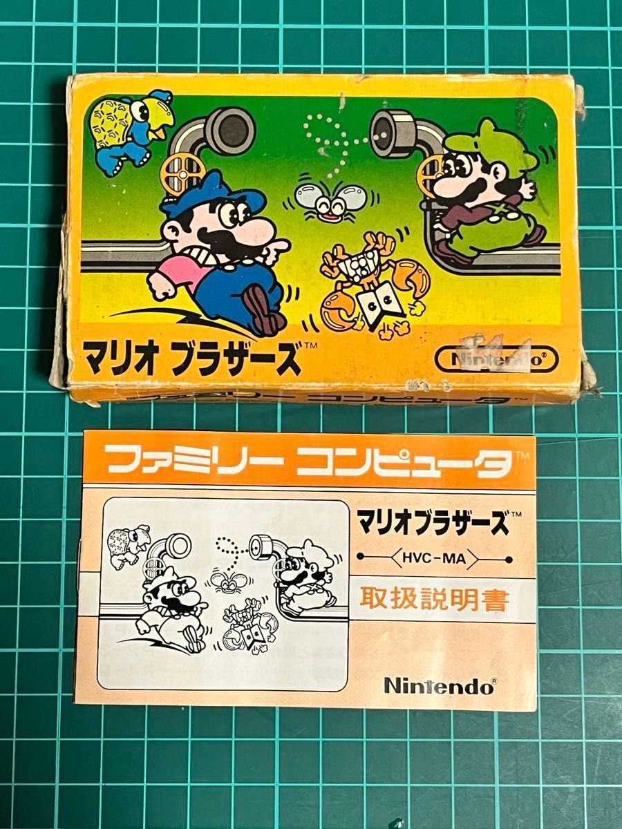 初代 マリオブラザーズ ファミコン【箱 説明書 ソフトのビニル袋のみ