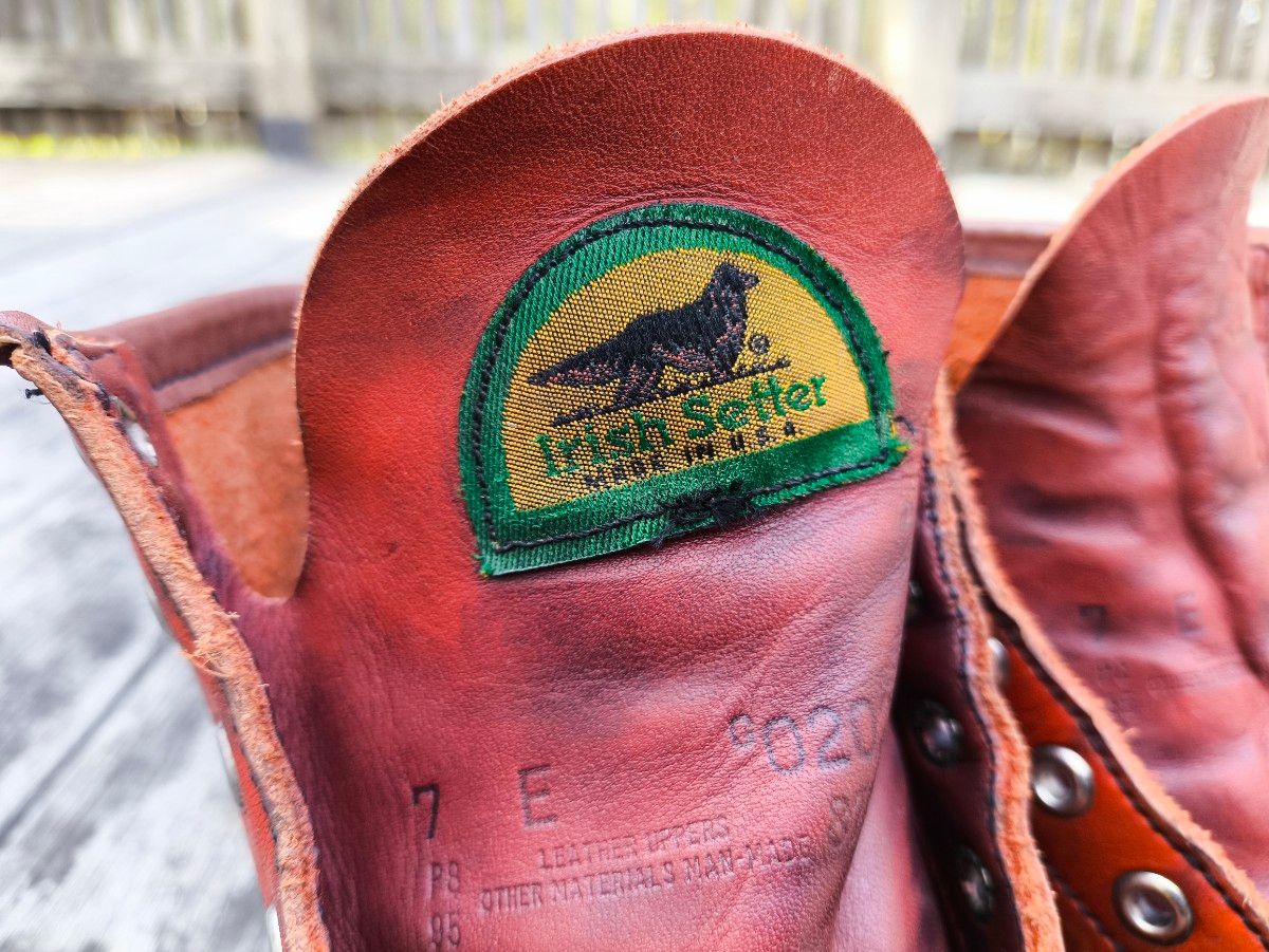 7E 良品 半円犬タグ 95年】レッドウィング 875 アイリッシュセッター